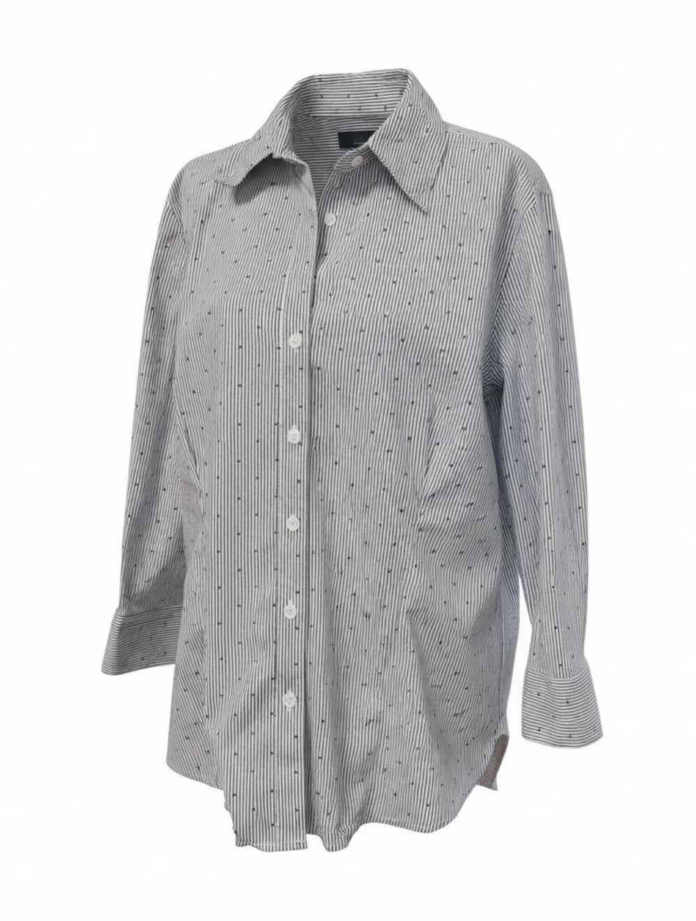 Kim Rogers Blue Striped Long Sleeve  Button Down Shirt XL